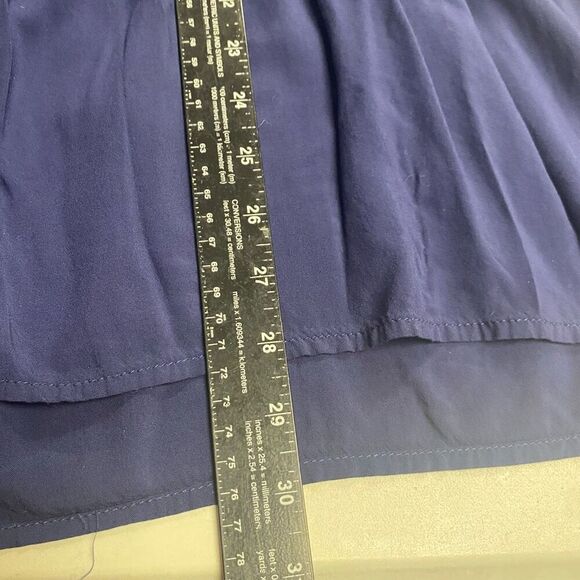 Navy Blue Dress Size Large Flowy Long Sleeves‎ - Picture 6 of 10